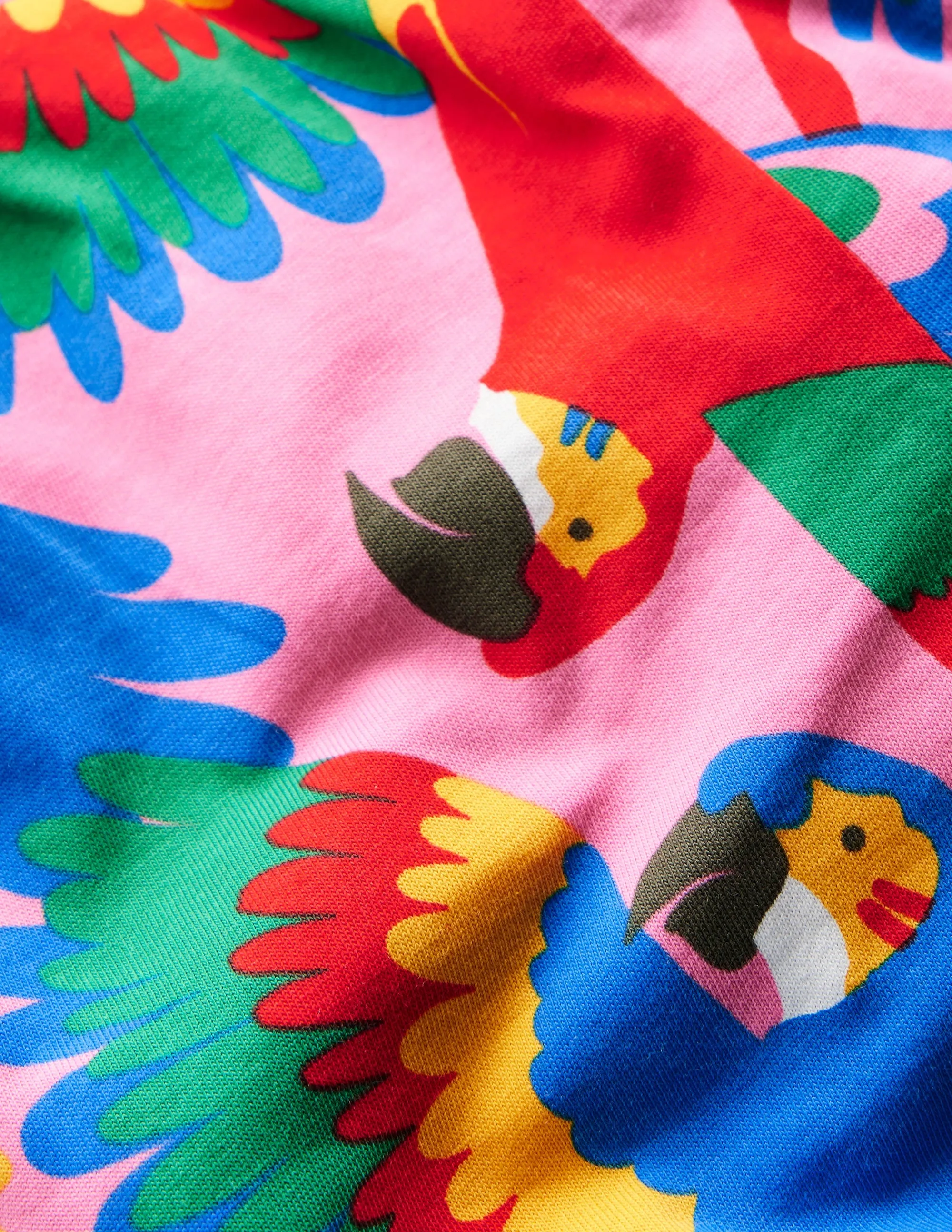 Holiday Trousers-Multi Rainbow Parrot