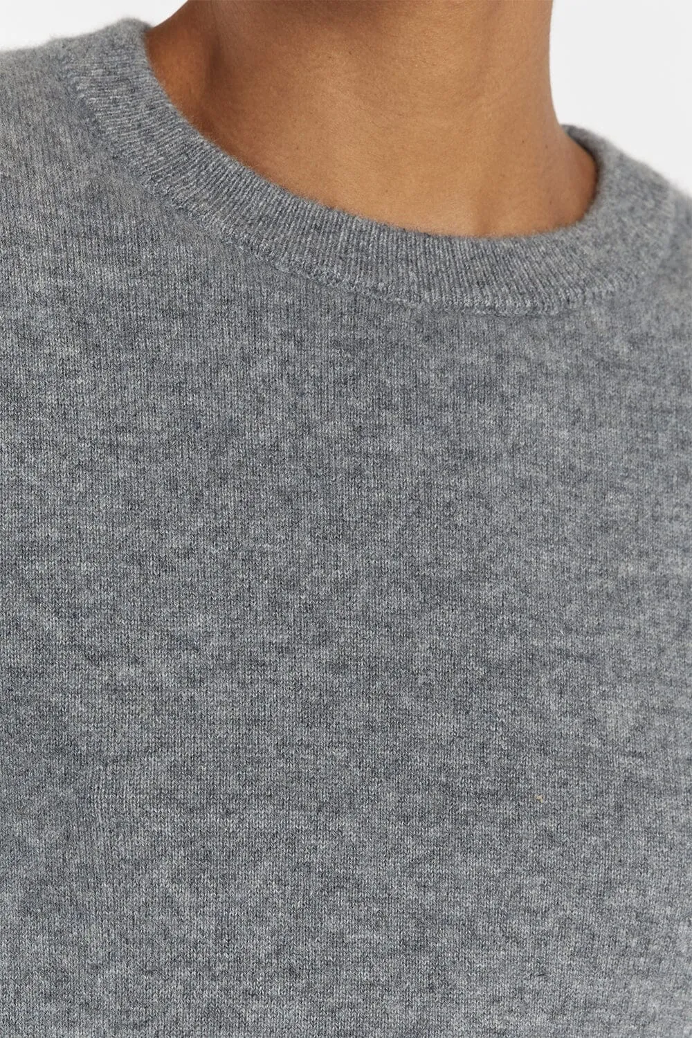 INDY GREY CASHMERE KNIT JUMPER