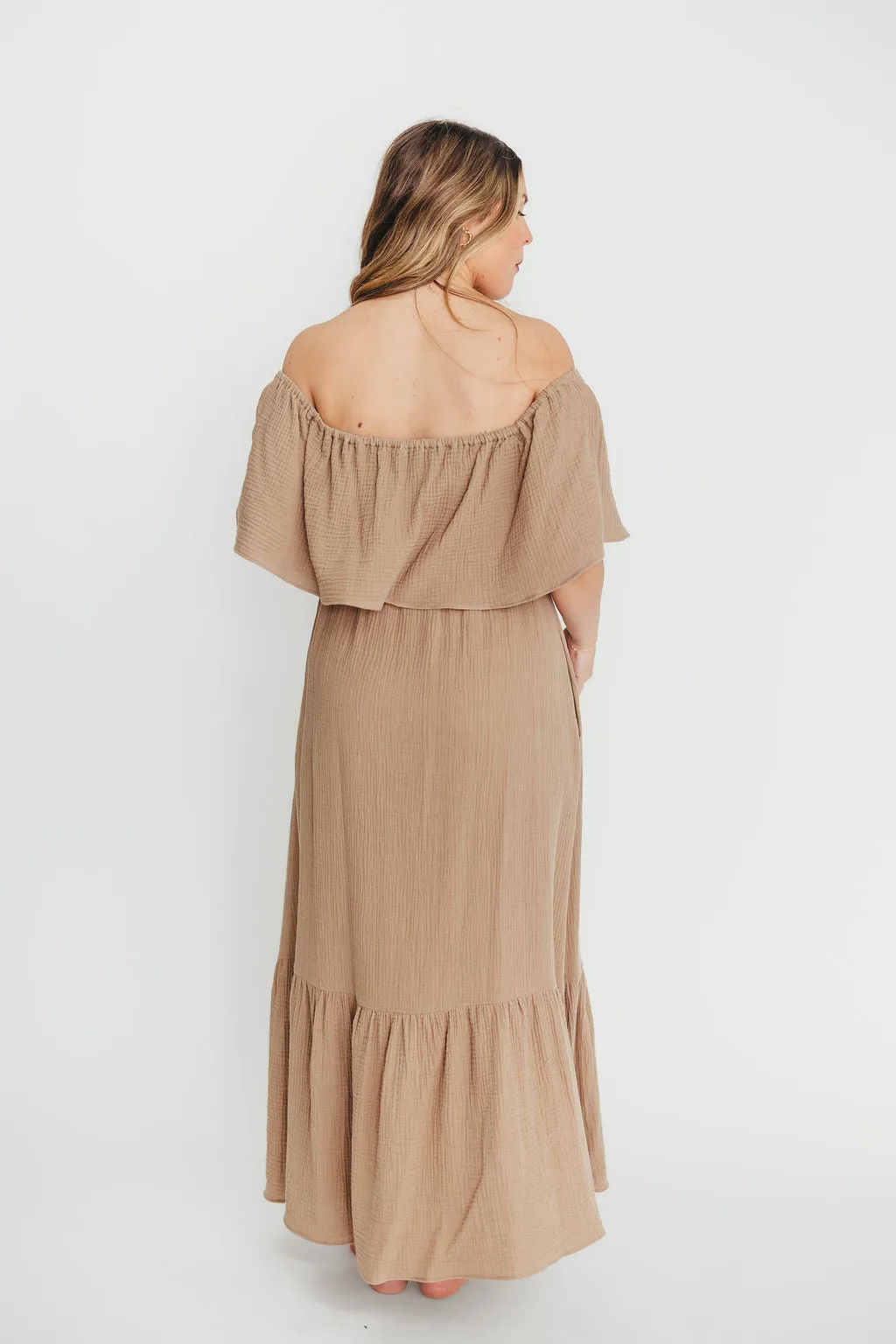 Josie 100% Cotton Maxi Dress in Dry Thyme - Bump & Nursing Friendly