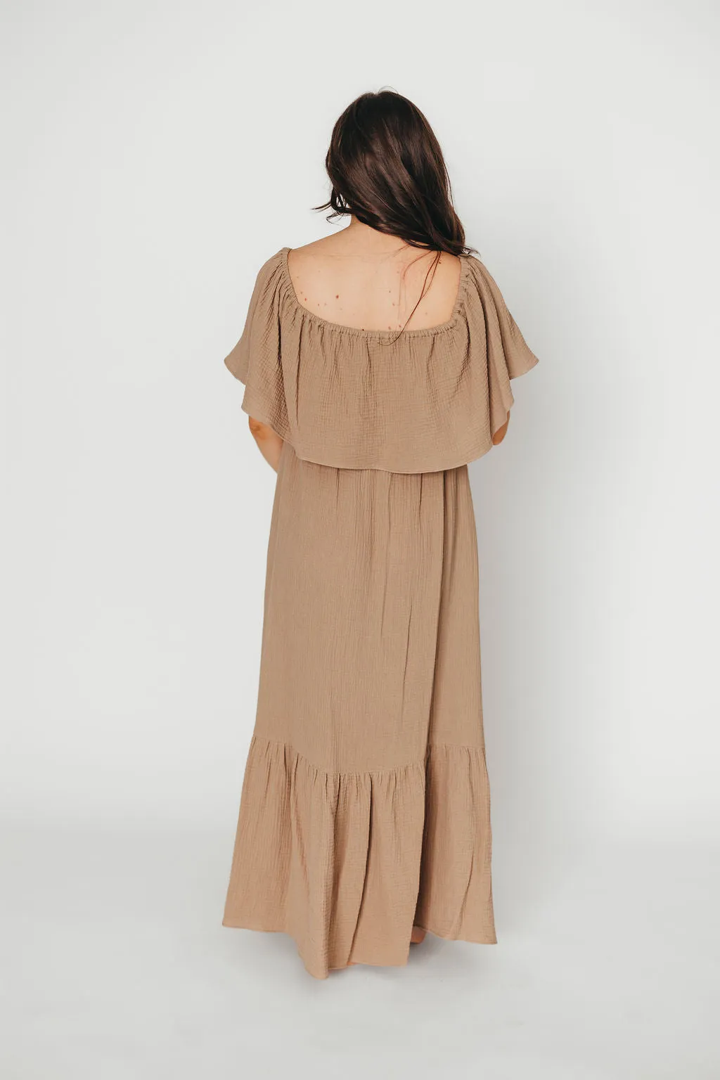 Josie 100% Cotton Maxi Dress in Dry Thyme - Bump & Nursing Friendly