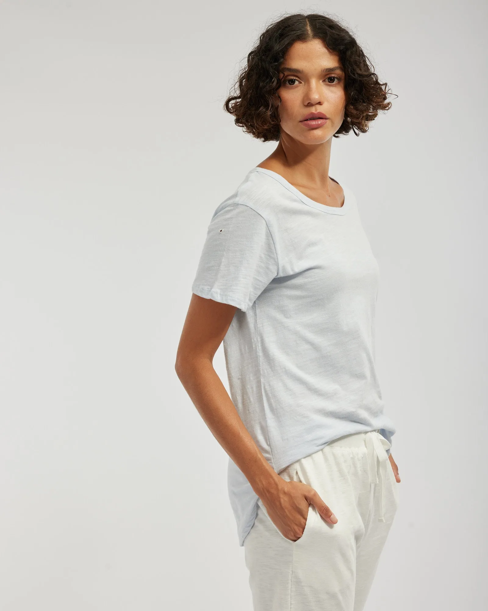 Kieran Cropped Jogger - White