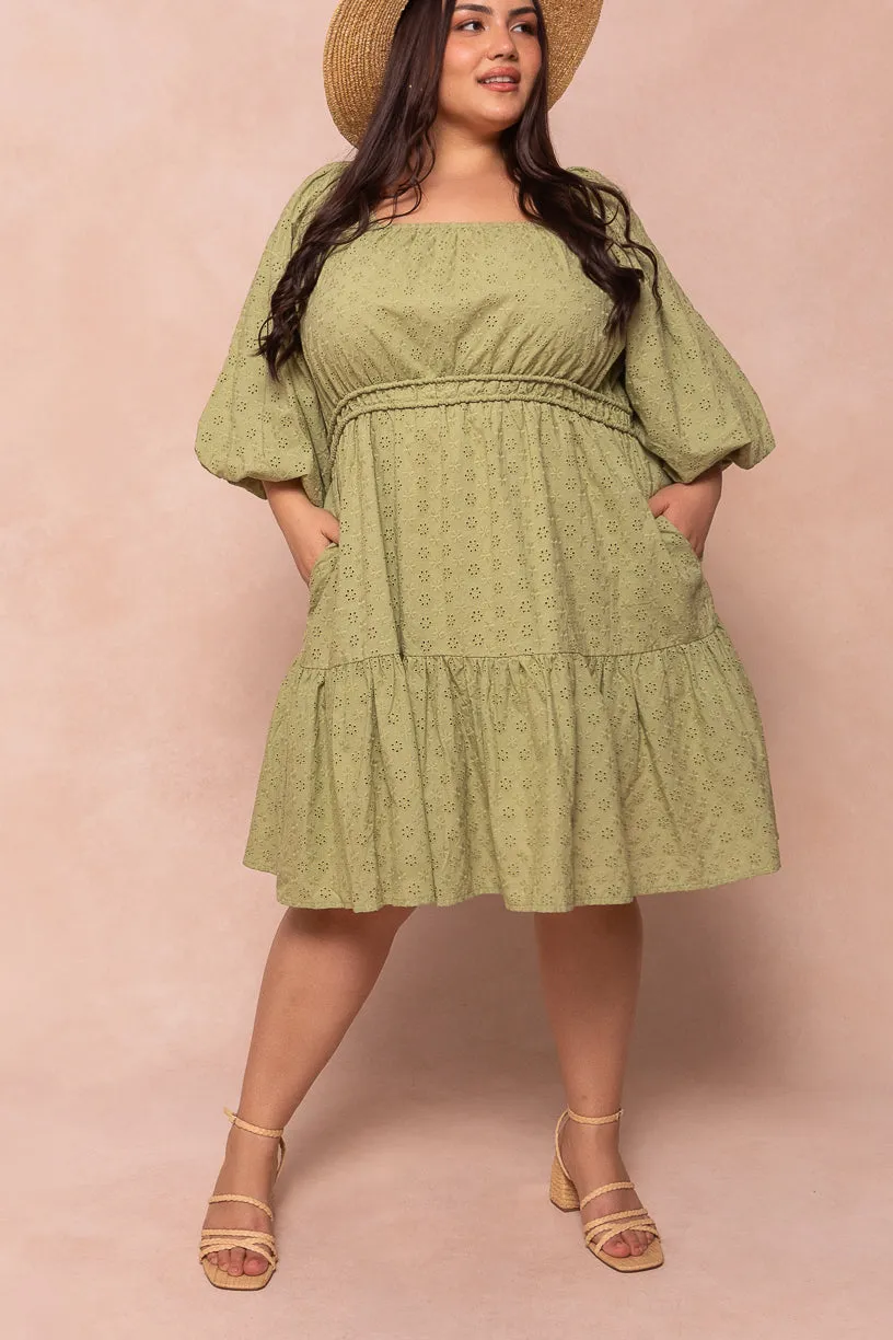 Kinsey Dress in Green - FINAL SALE
