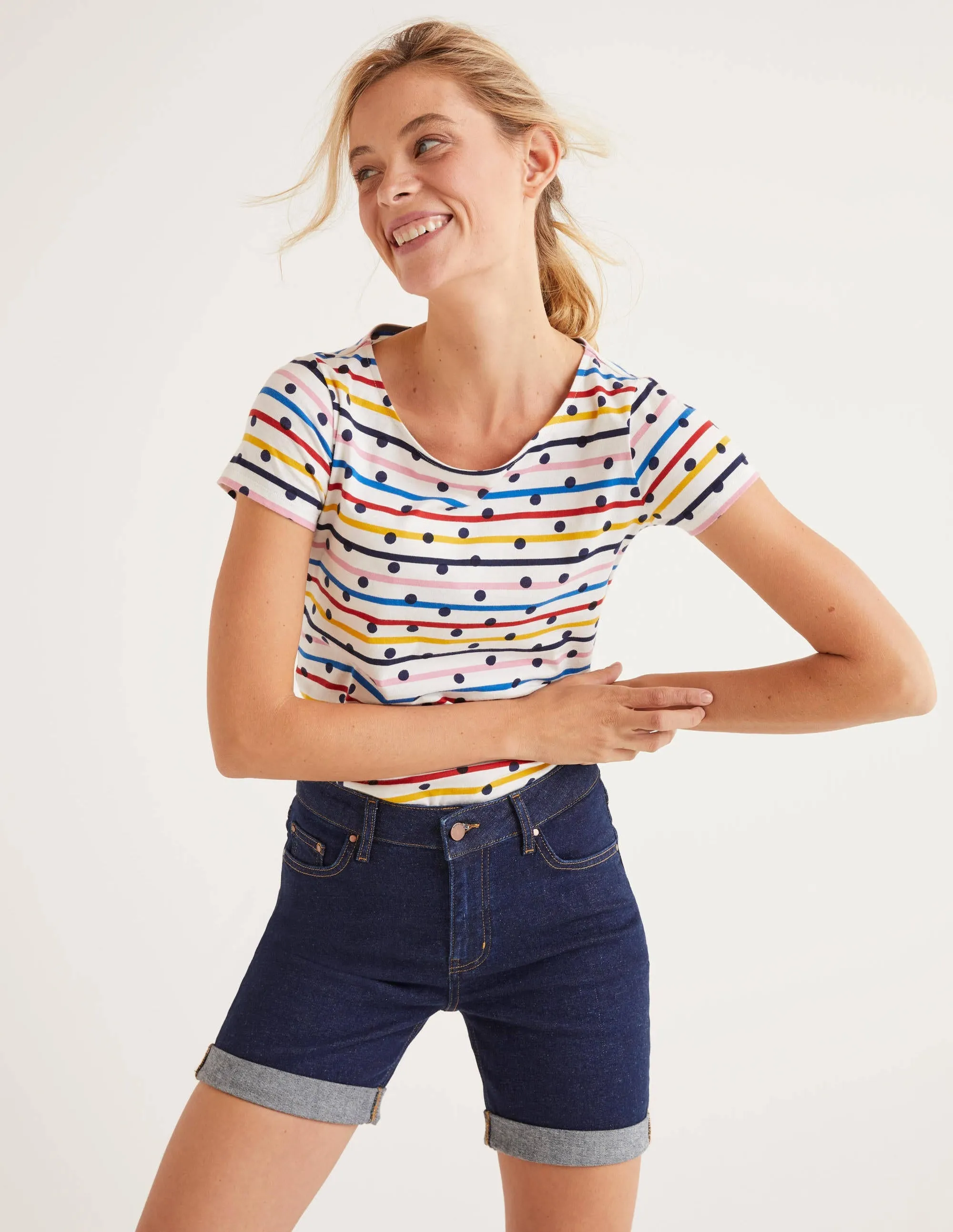 Kynance Denim Shorts-Indigo
