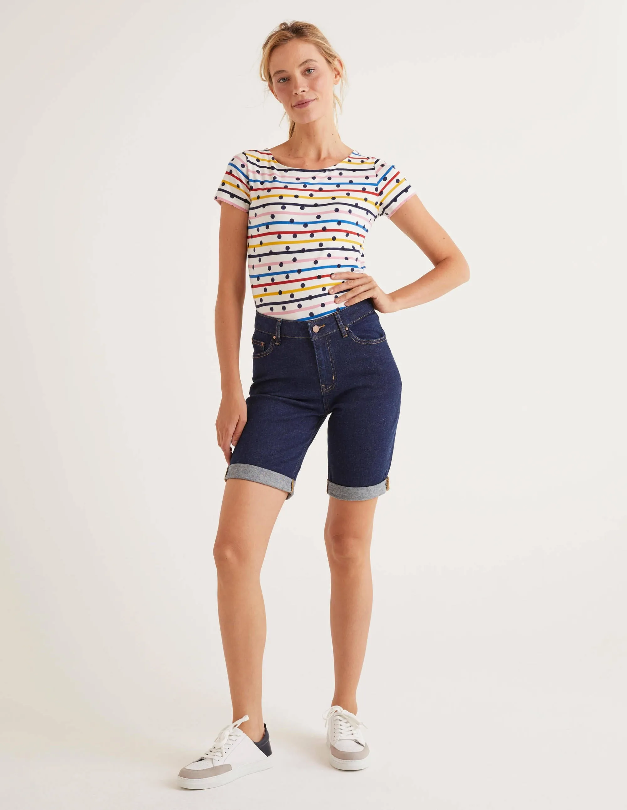 Kynance Denim Shorts-Indigo
