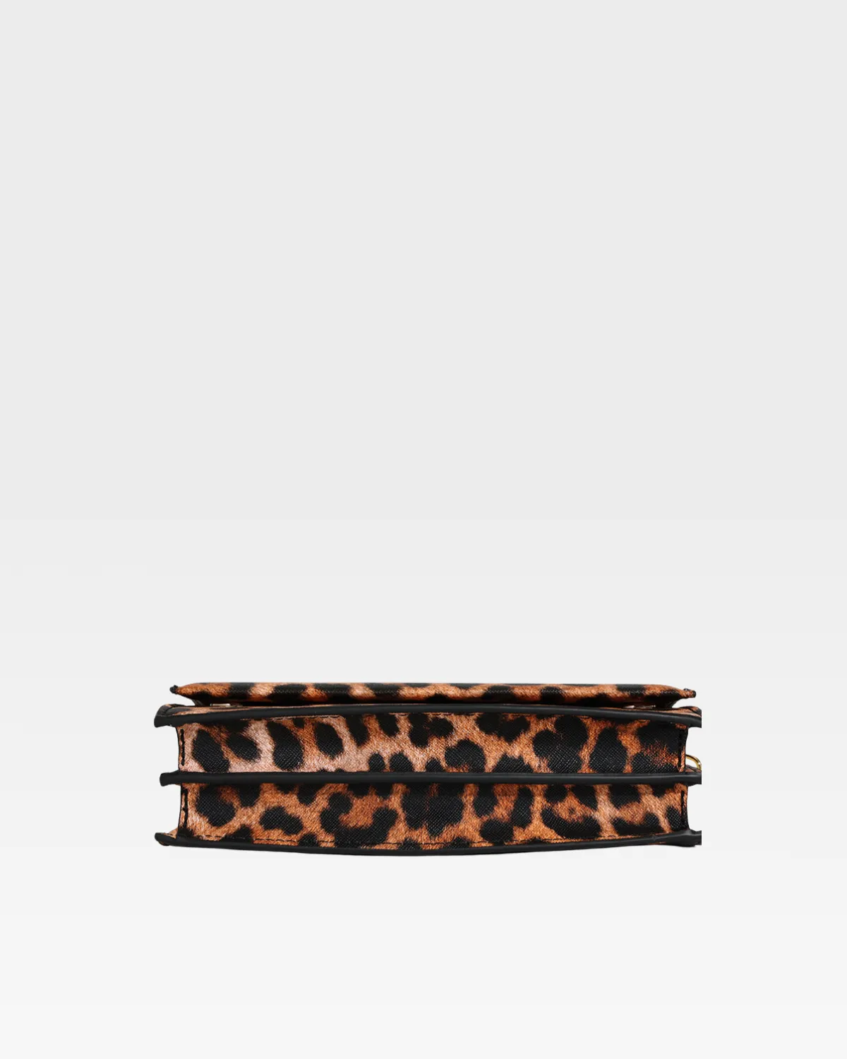 Leopard Print Shoulder Bag in Beige
