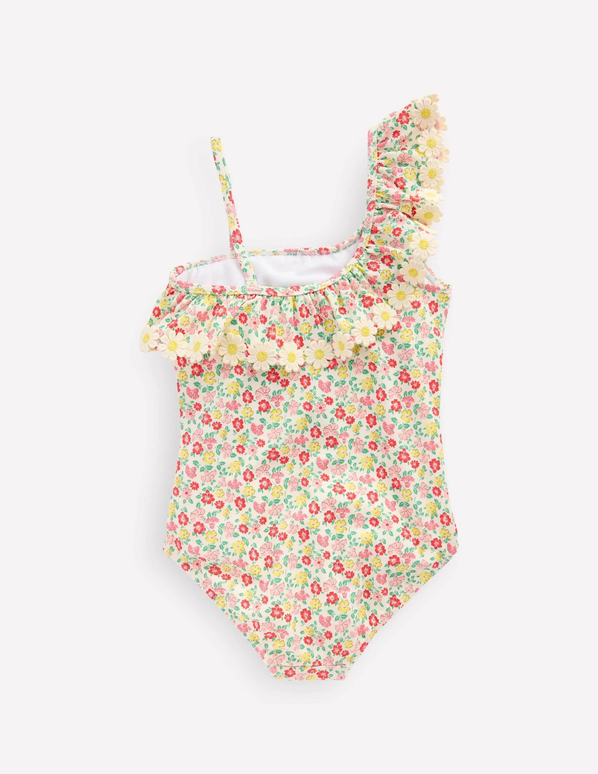 Lila One Shoulder Swimsuit-Multi Summer Flowerbed