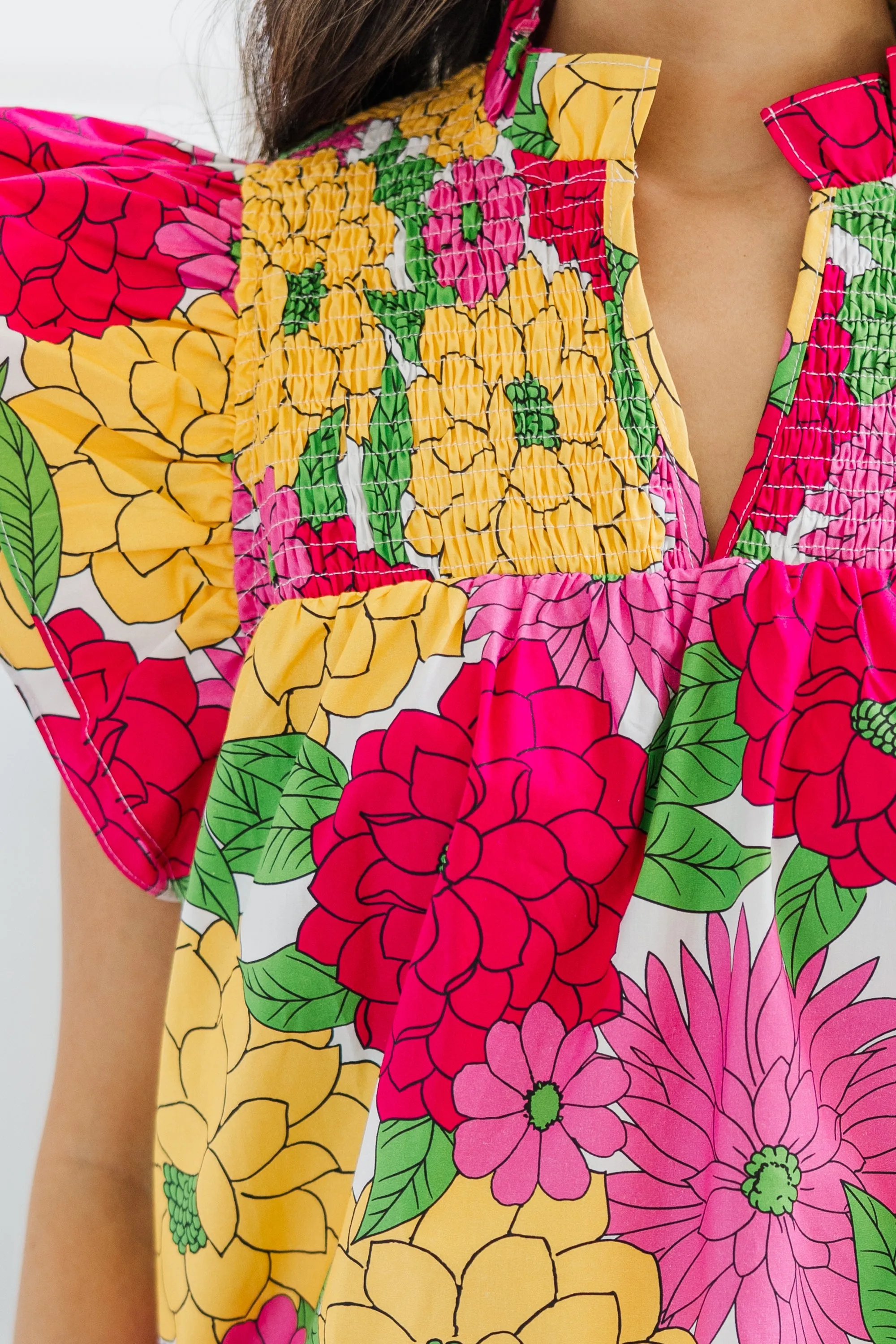 Live Out Loud Pink Floral Blouse