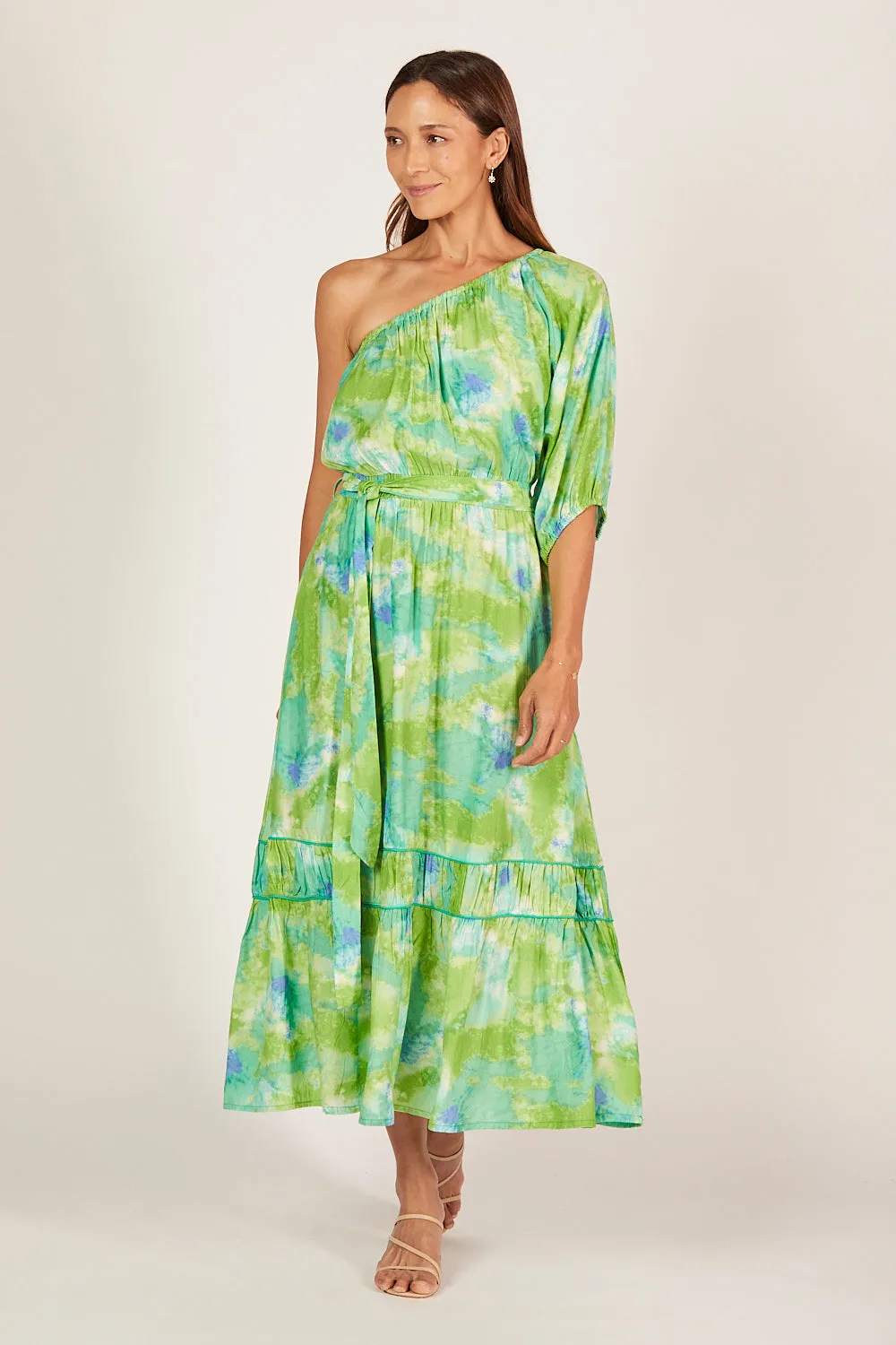 Lou Lou One Shoulder Dress in Lakehouse