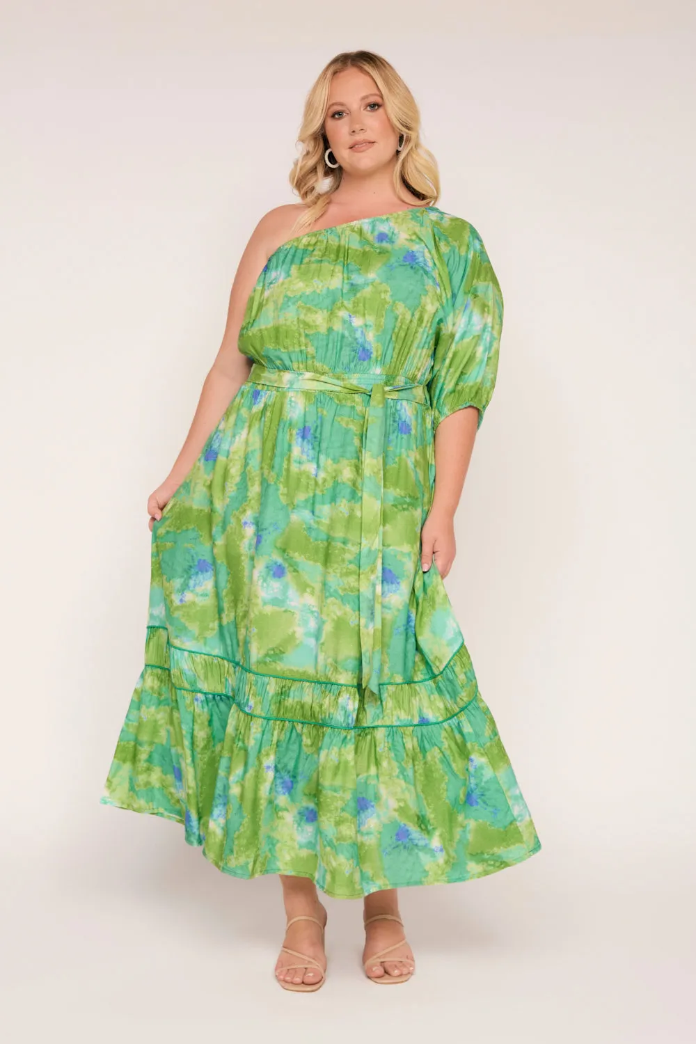 Lou Lou One Shoulder Dress in Lakehouse