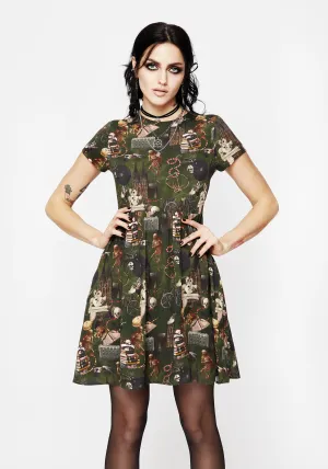 Maleficium Mini Skater Dress