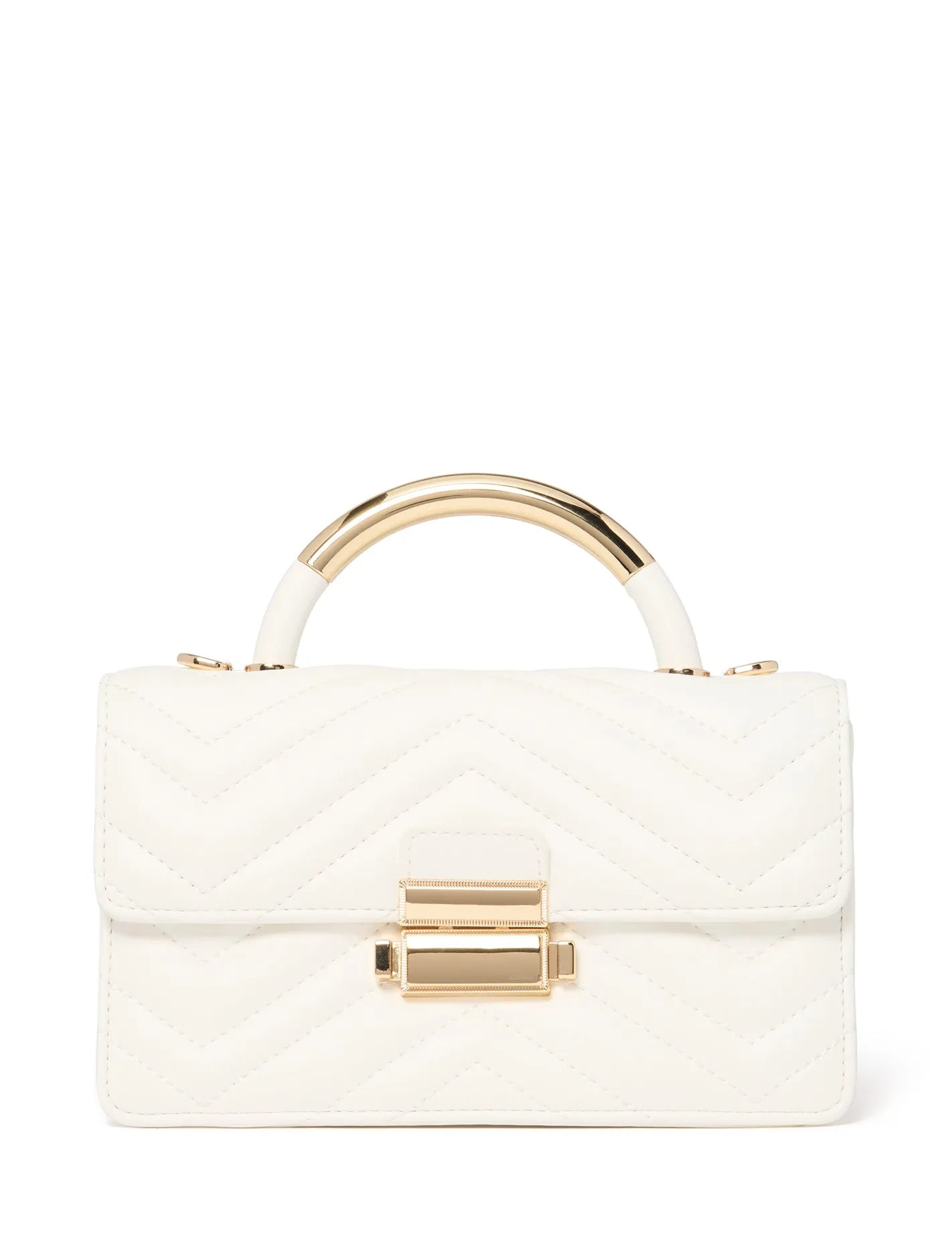 Mandy Metal Top Handle Bag