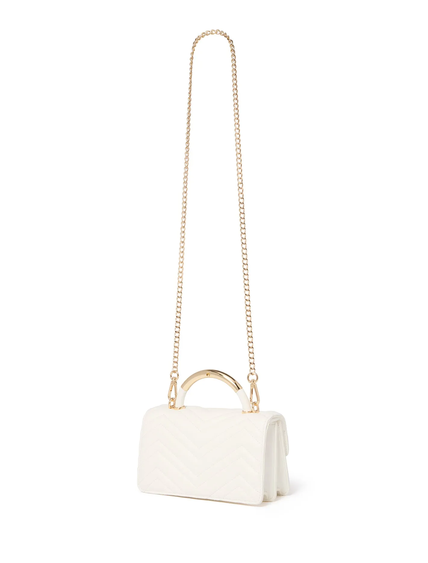 Mandy Metal Top Handle Bag