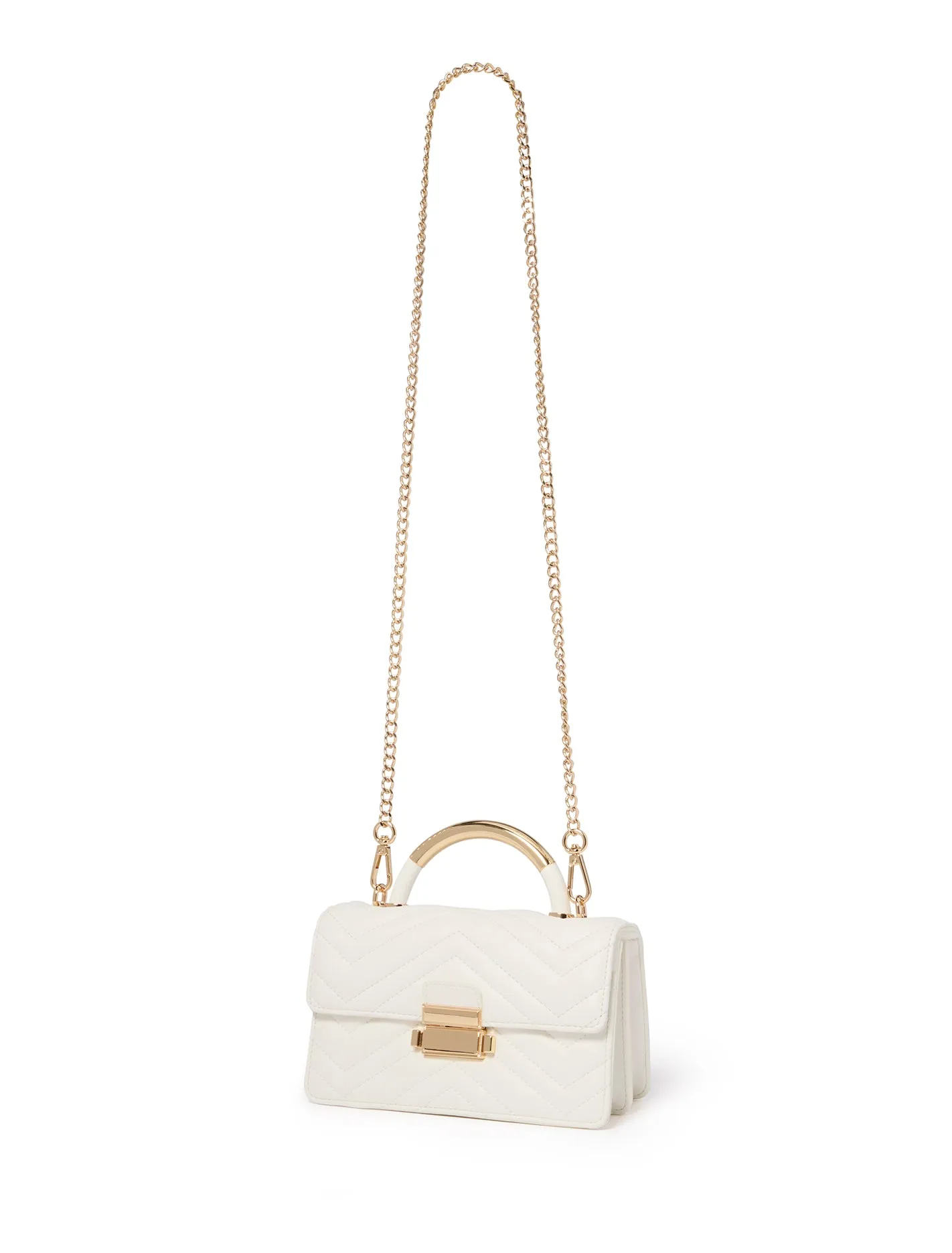Mandy Metal Top Handle Bag