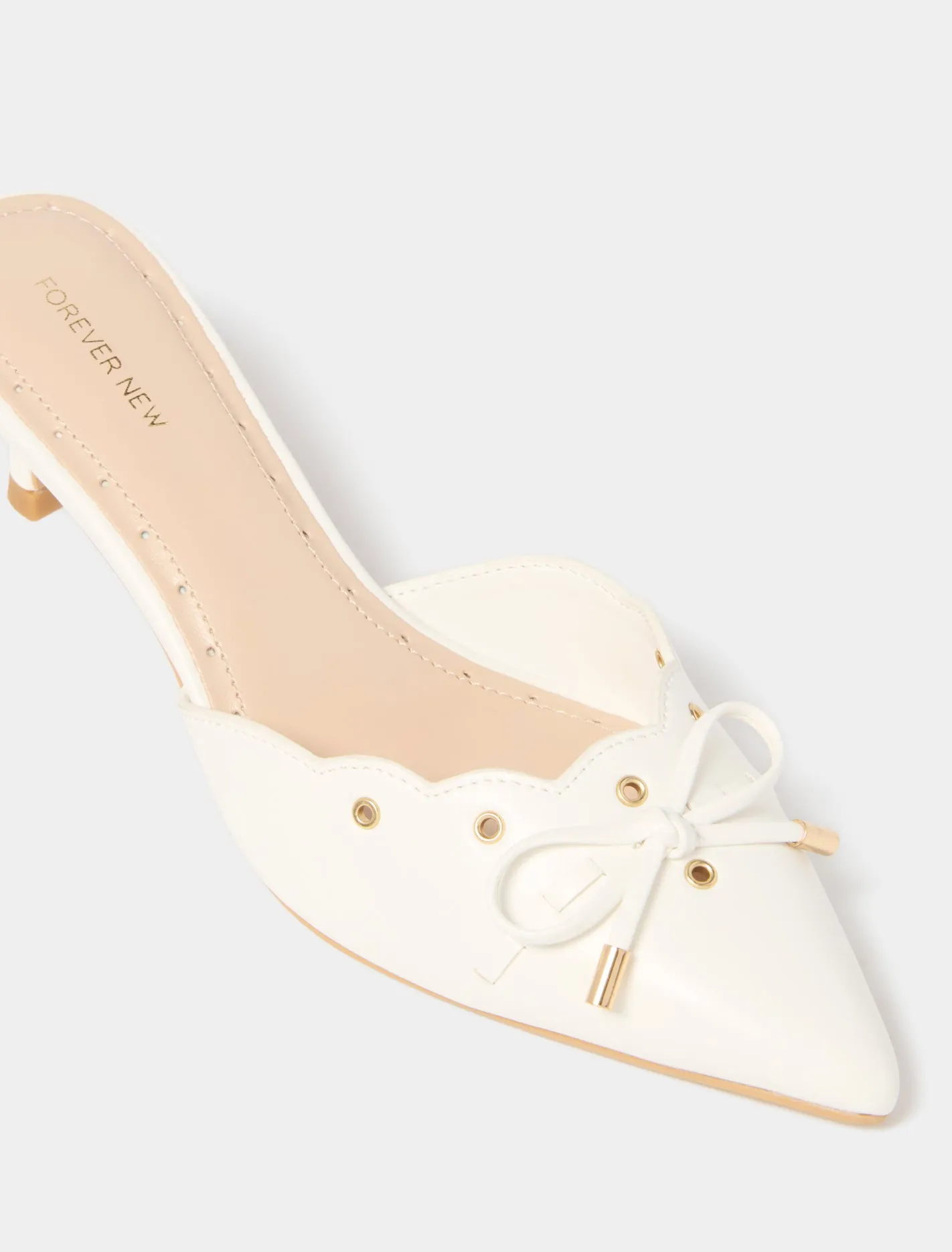 Marci Scalloped Mule Heel