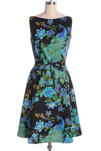 Monique Dress Peacock in Emerald