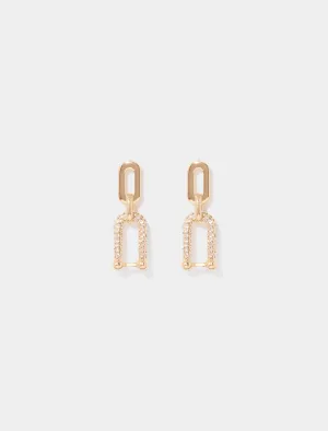 Myah Curve Stone Earrings