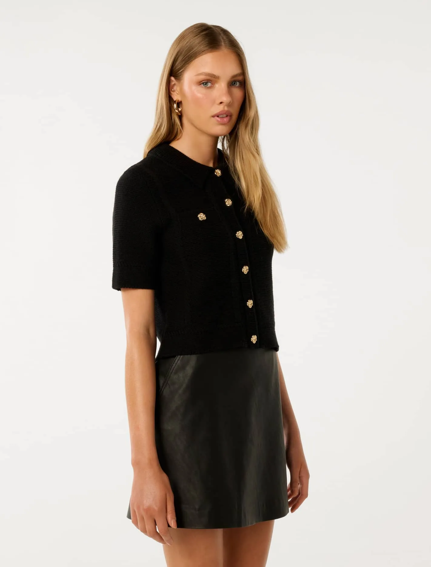 Neve Cropped Knit Top