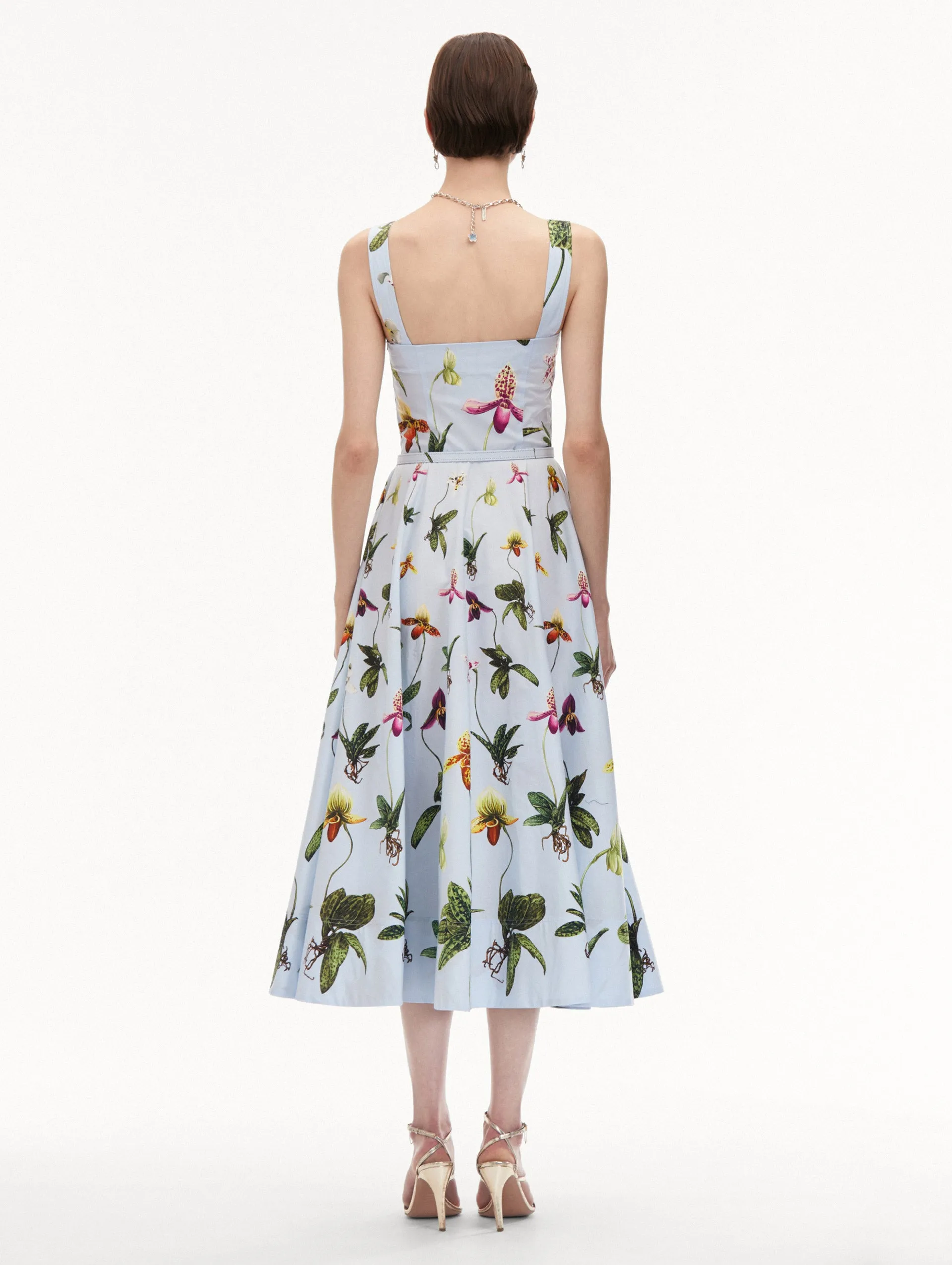 Orchid Cotton Poplin Tank Dress
