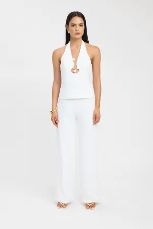 Oyster Trim Halter Top