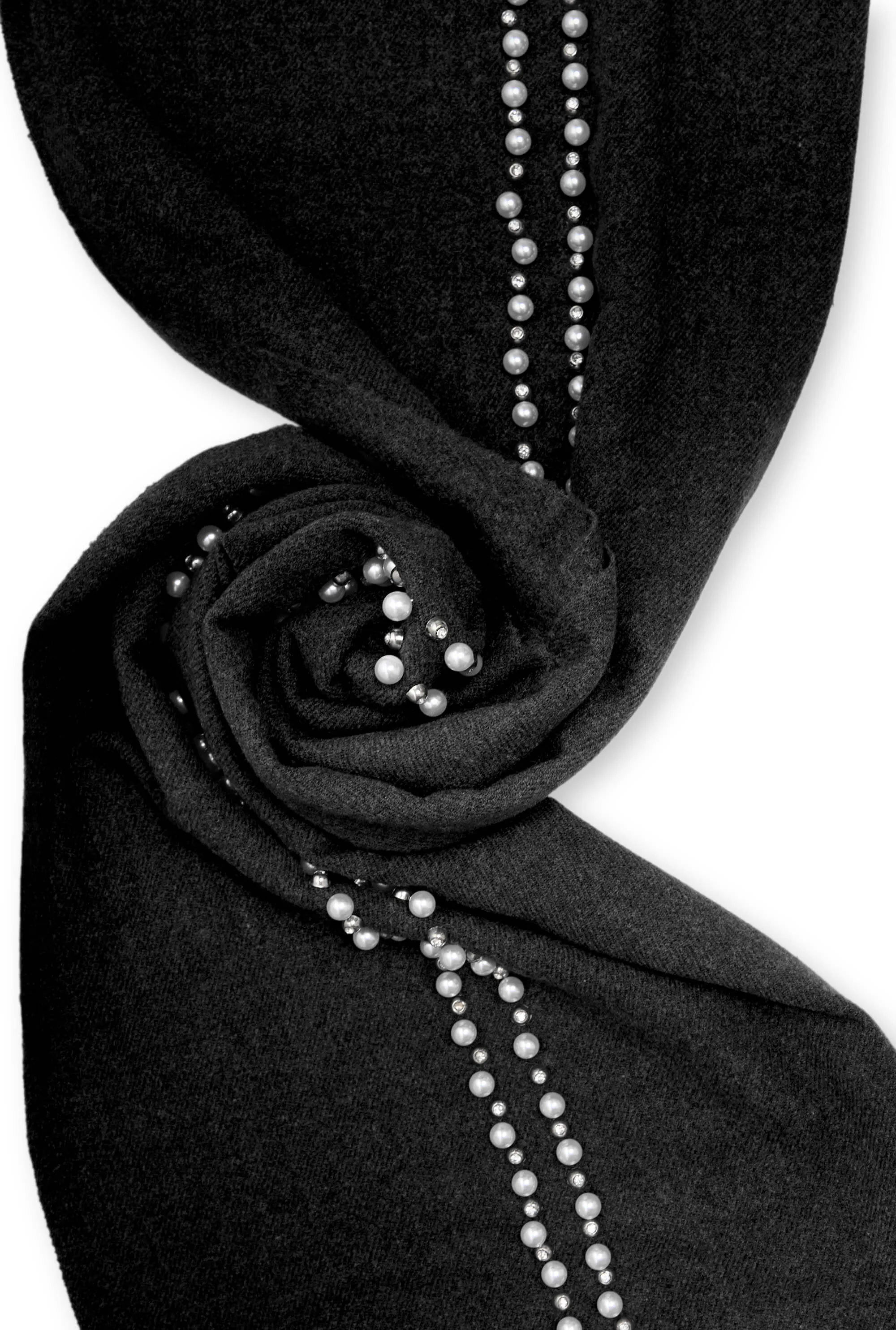 Pearl Black Scarf