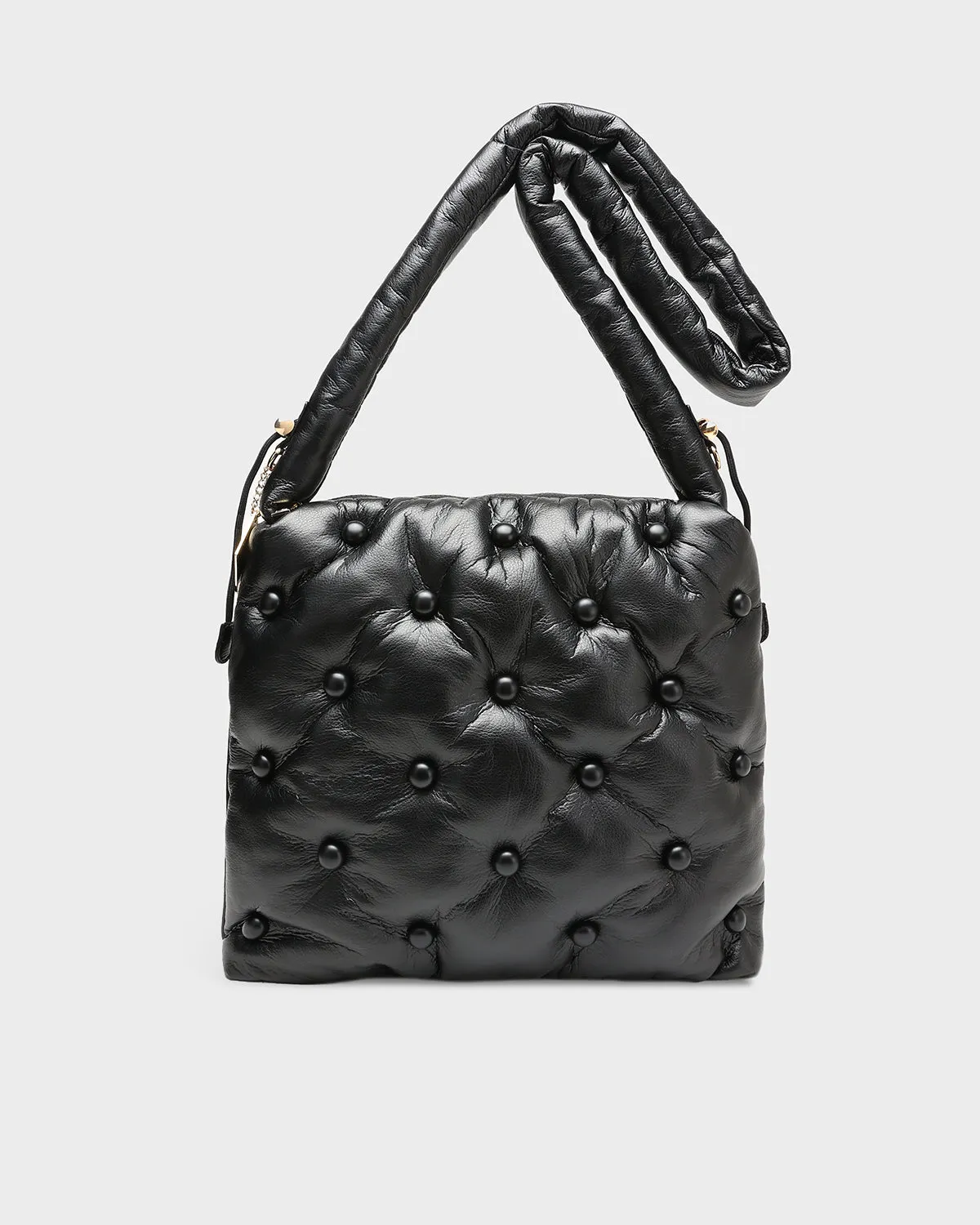 Pearl Power Messenger Bag in Black