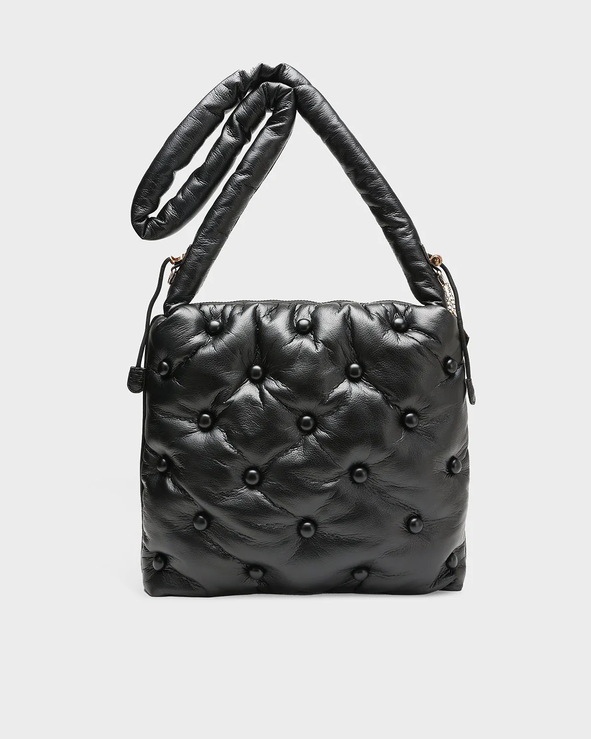Pearl Power Messenger Bag in Black