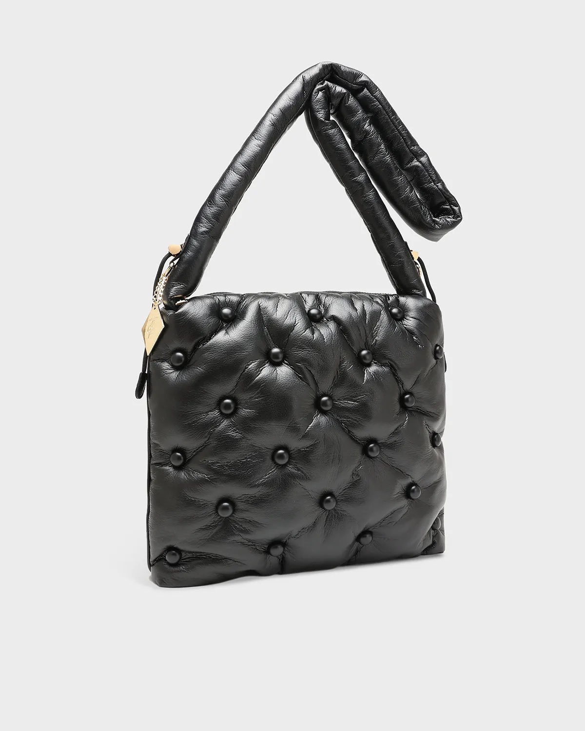 Pearl Power Messenger Bag in Black