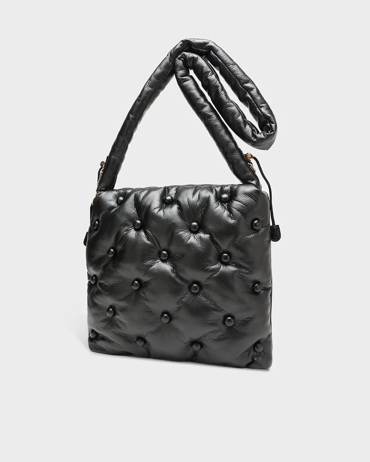 Pearl Power Messenger Bag in Black