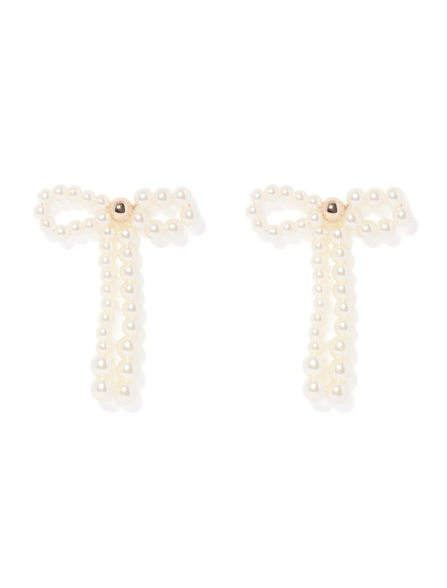 Philippa Pearl Bow Earrings