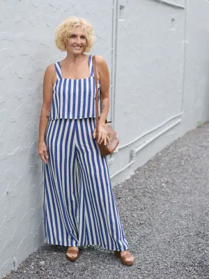 RETRO STRIPE JUMPSUIT