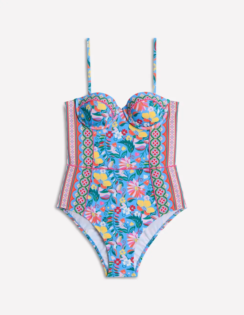 Rhodes Cup-Size Swimsuit-Dawn Blue. Wildflower Trail