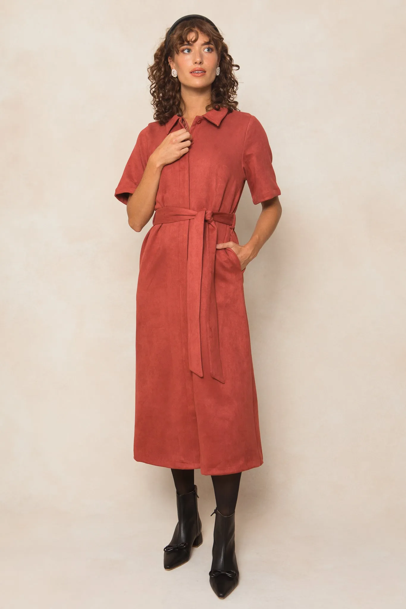 Rory Suede Dress  - FINAL SALE