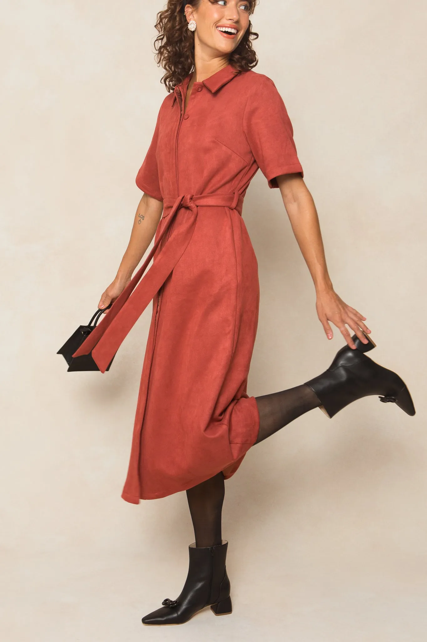 Rory Suede Dress  - FINAL SALE