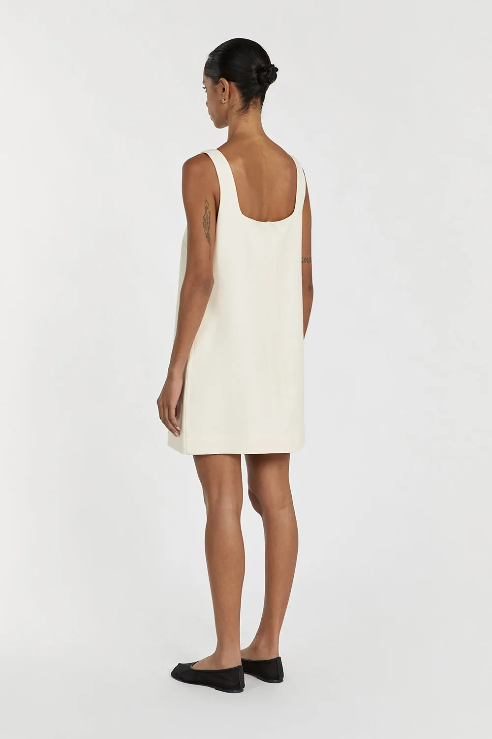 ROSA CREAM SHIFT MINI DRESS