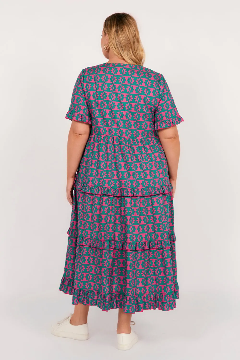 Sabre Frill Dress in Vacation