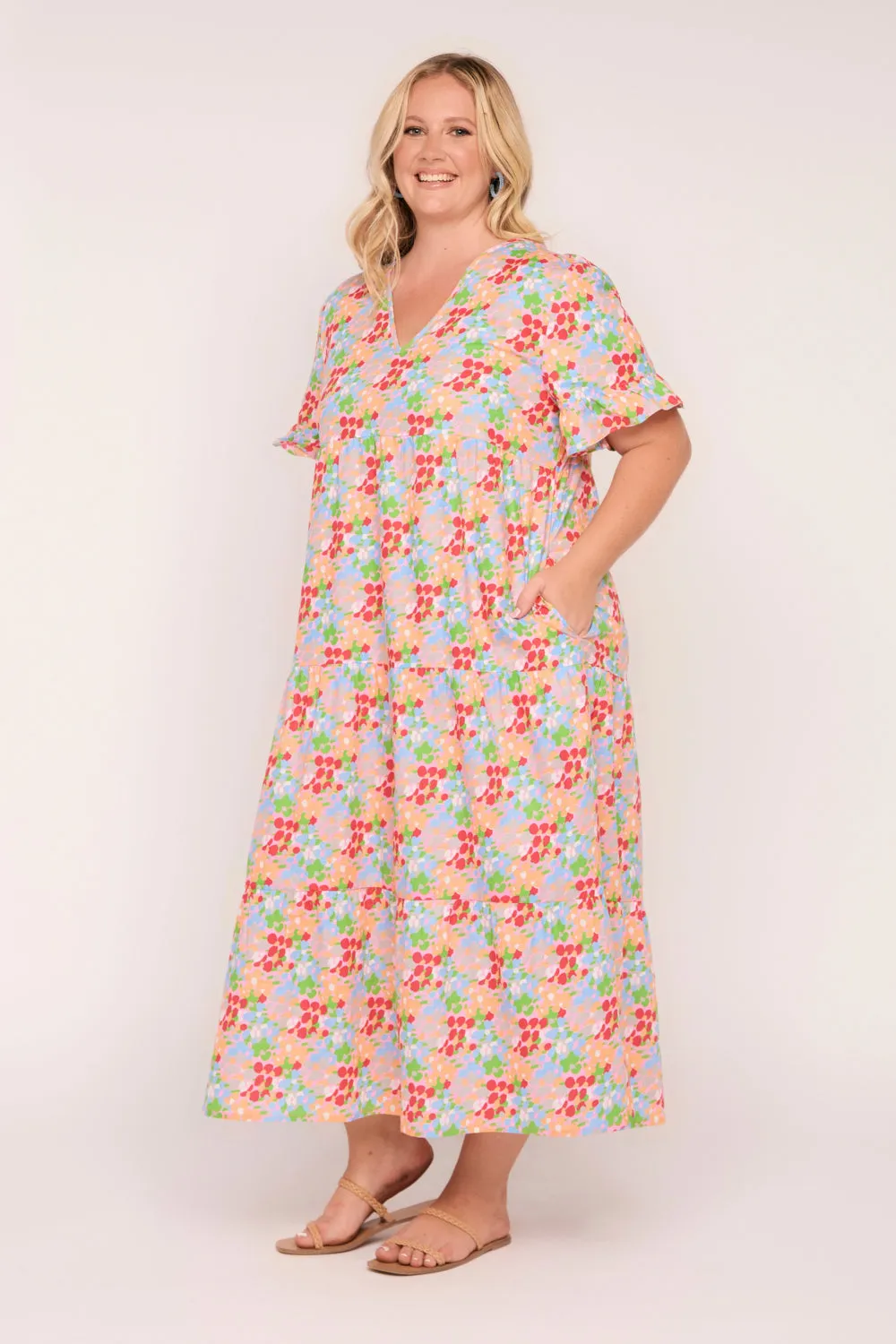 Sabrina Maxi Dress in Confetti Blooms