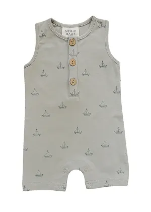 Sail Boat Short Romper