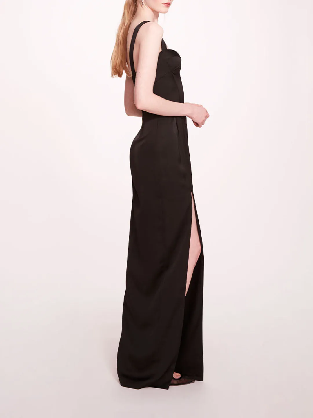 Satin Bustier Gown