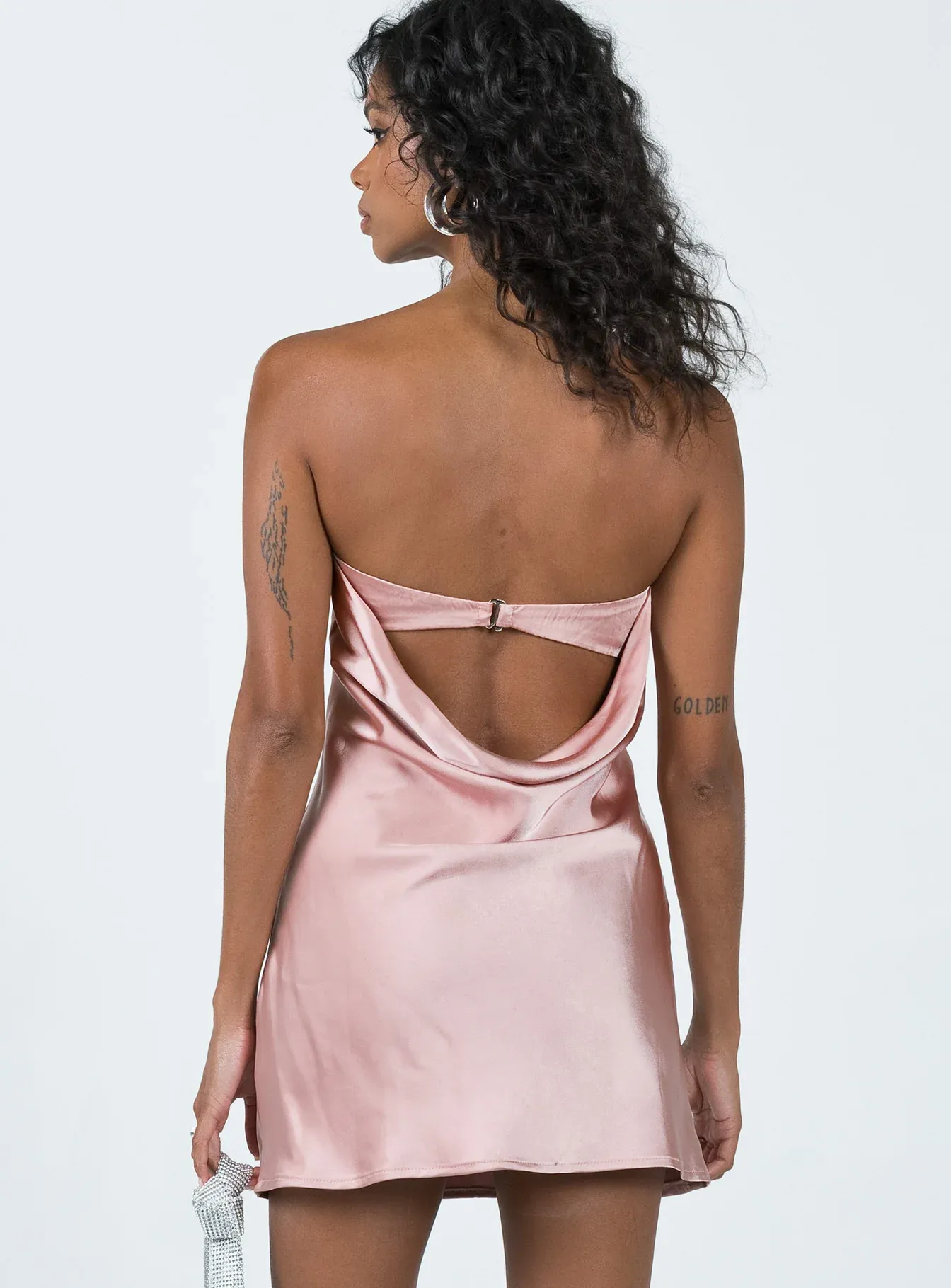 Saydee Strapless Mini Dress Rose