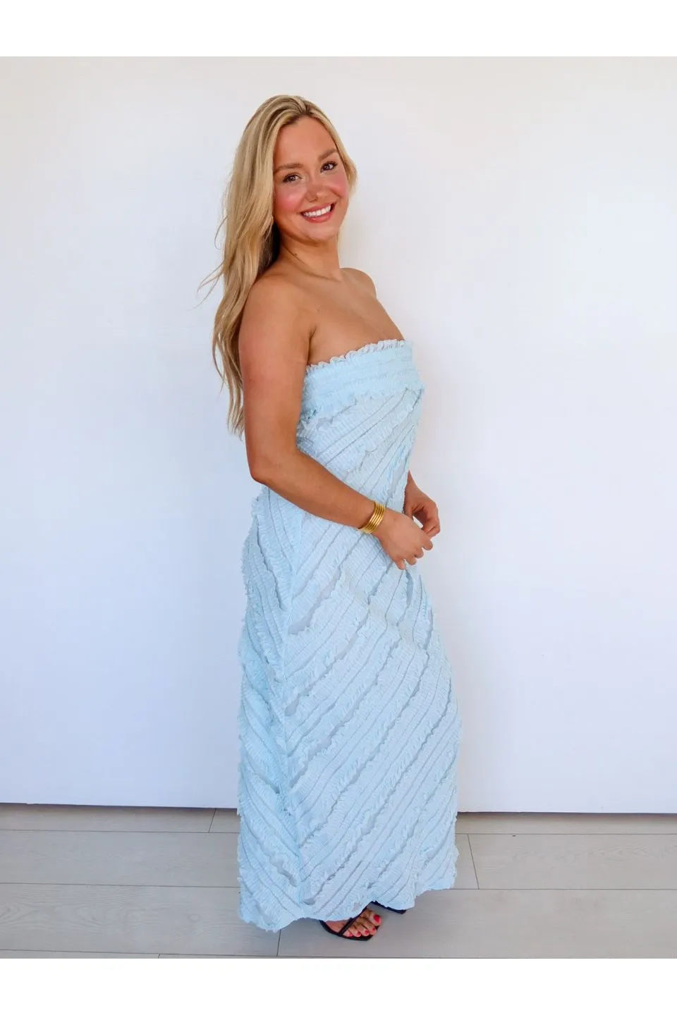 Seabreeze Strapless Maxi Dress