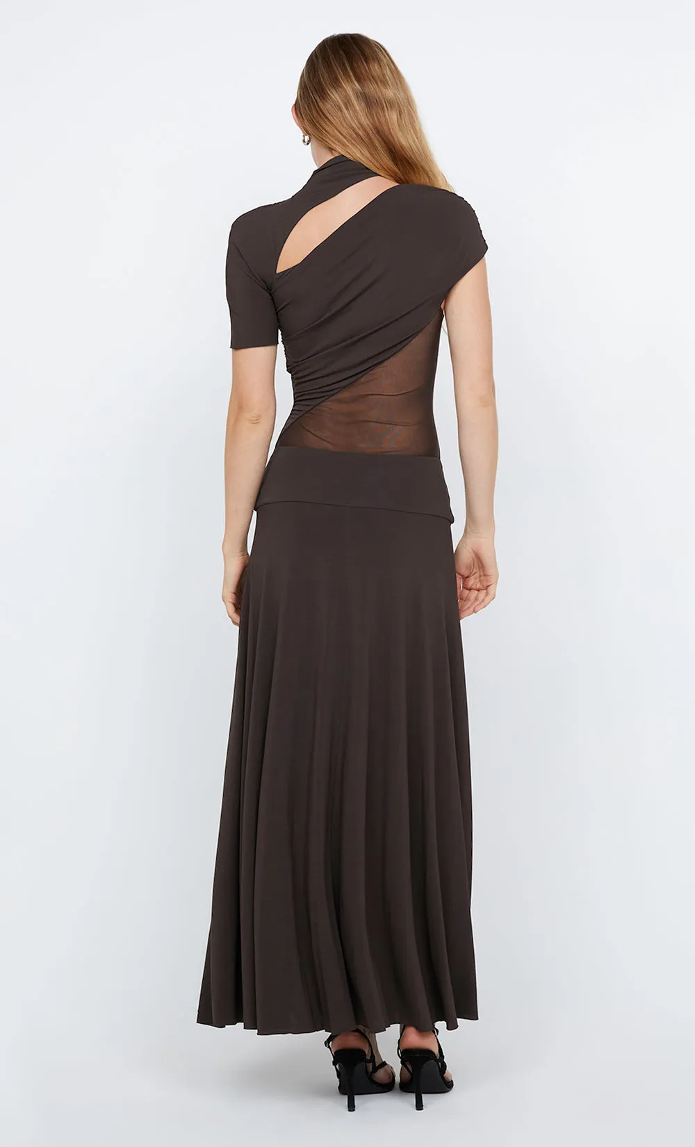 SERAPHINA ASYM DRESS - TWIG
