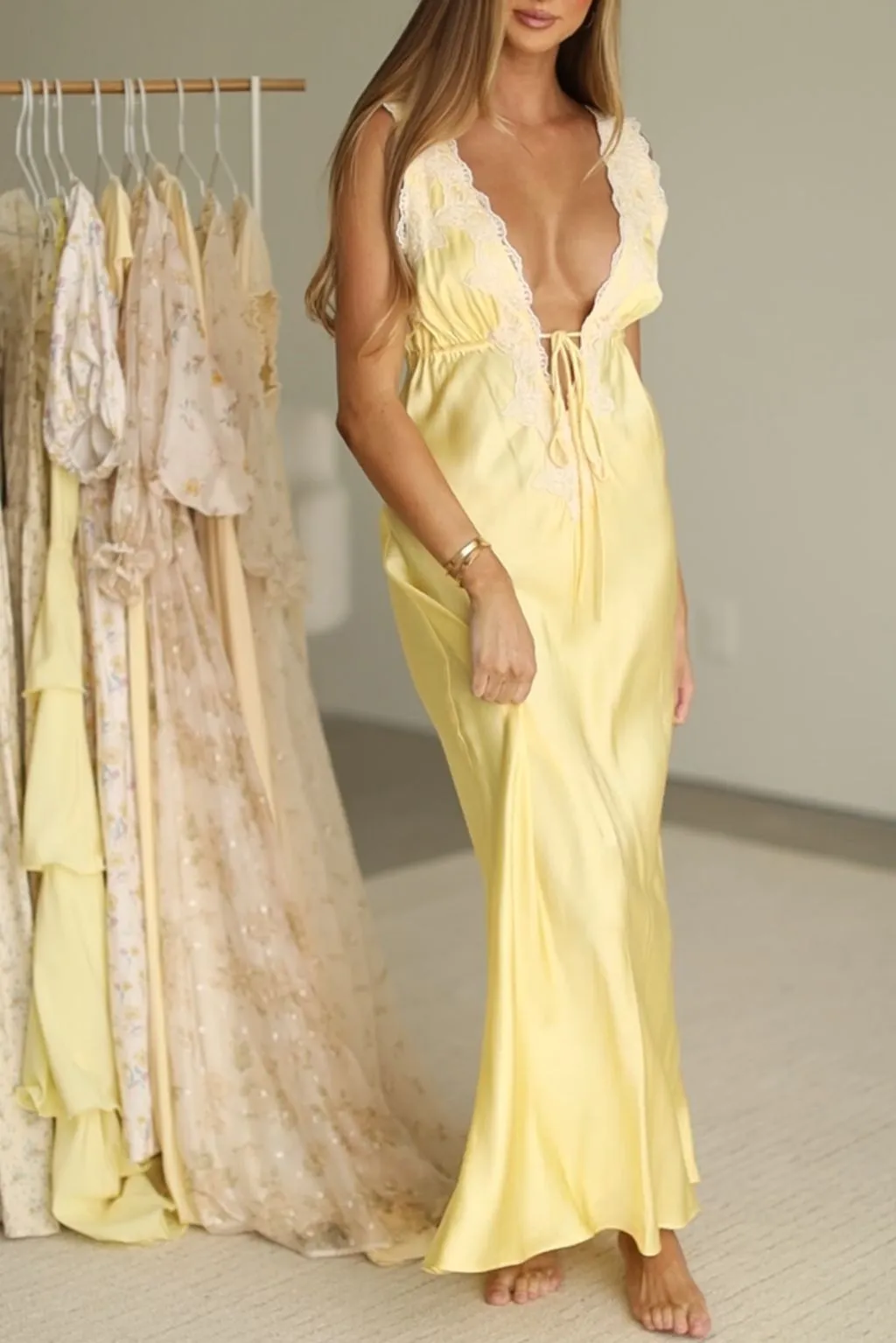 Seraphina Maxi Dress in Banana