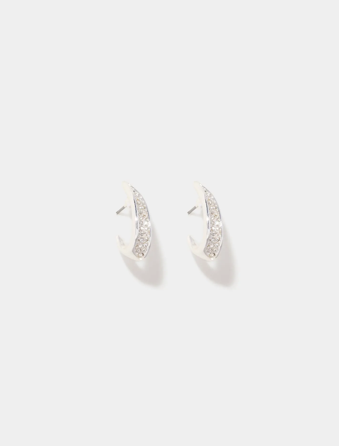 Shea Stone Curve Loop Earrings