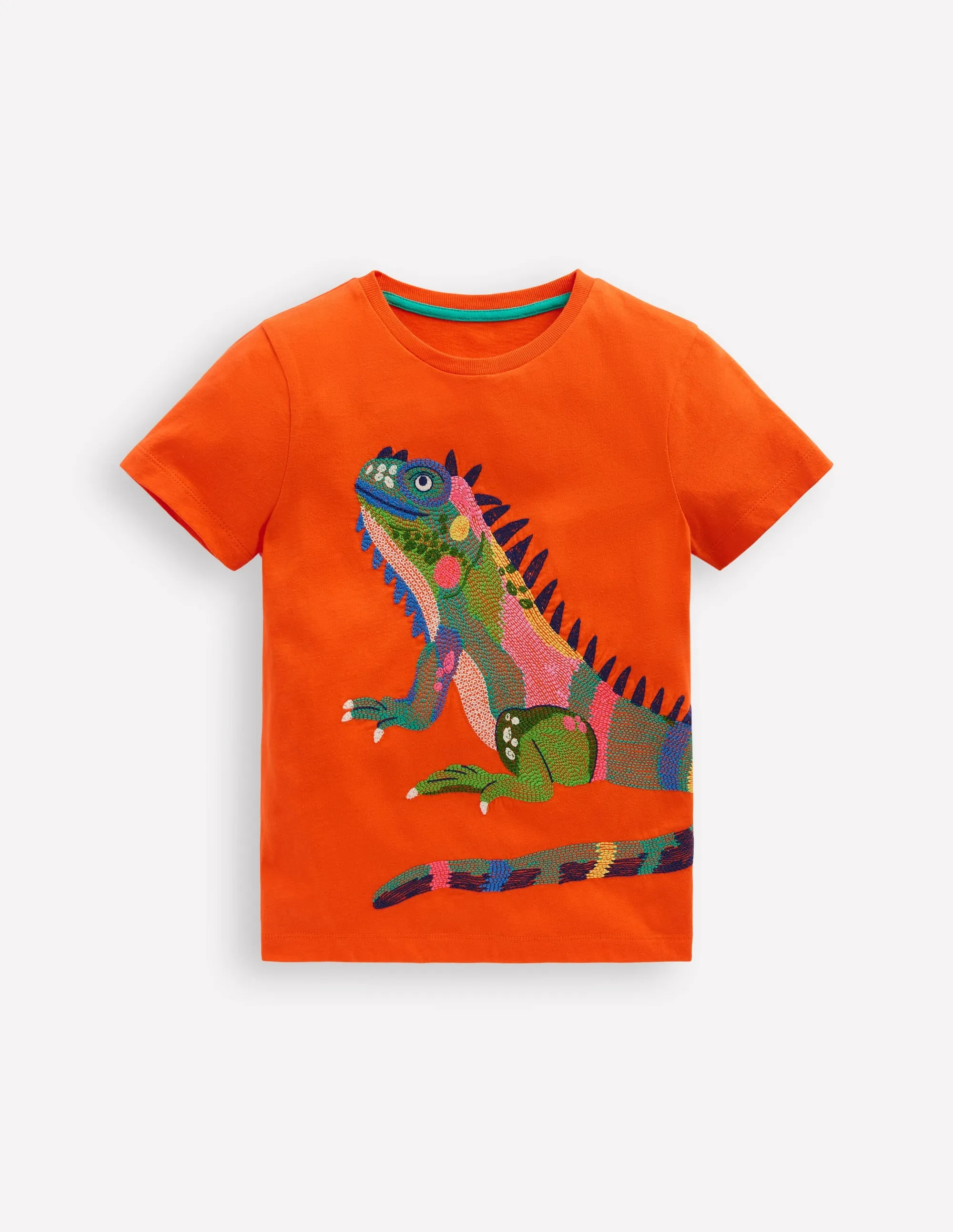 Superstitch T-Shirt-Bright Orange Iguana