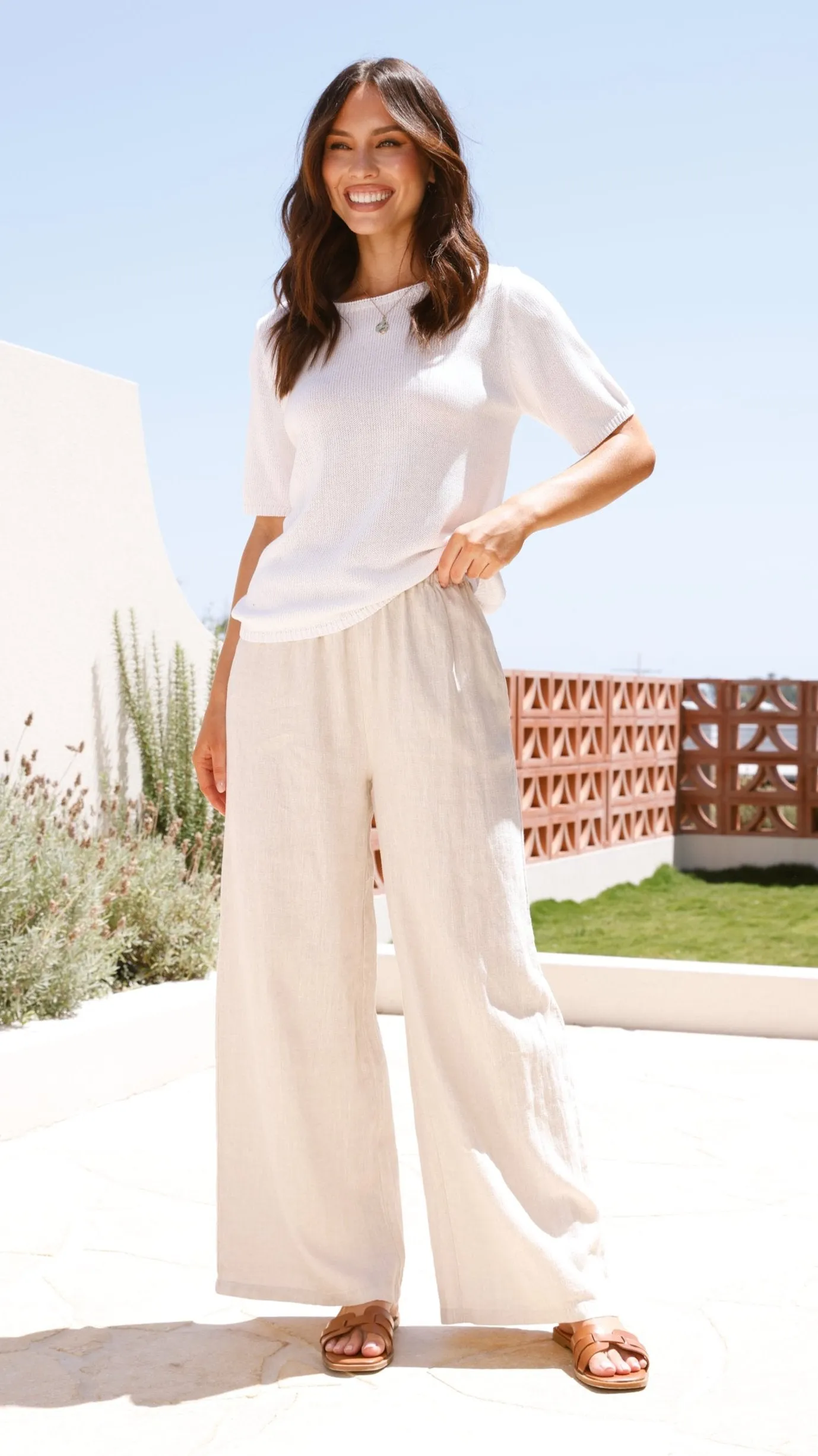 Tara Pants - Natural