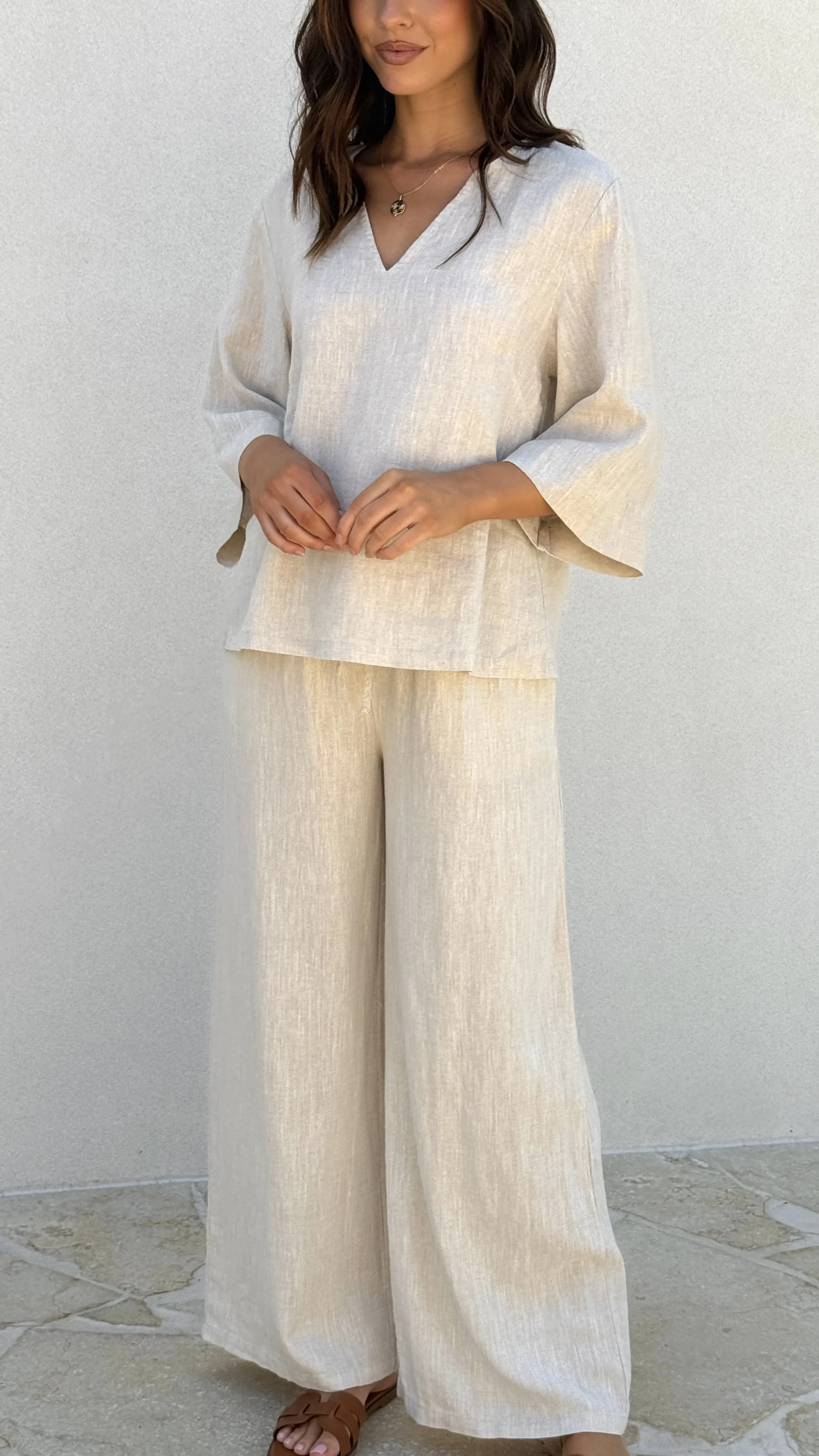 Tara Pants - Natural