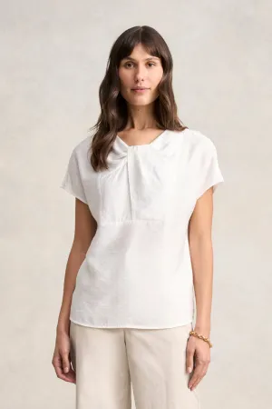 Texture Twist Blouse - Chalk