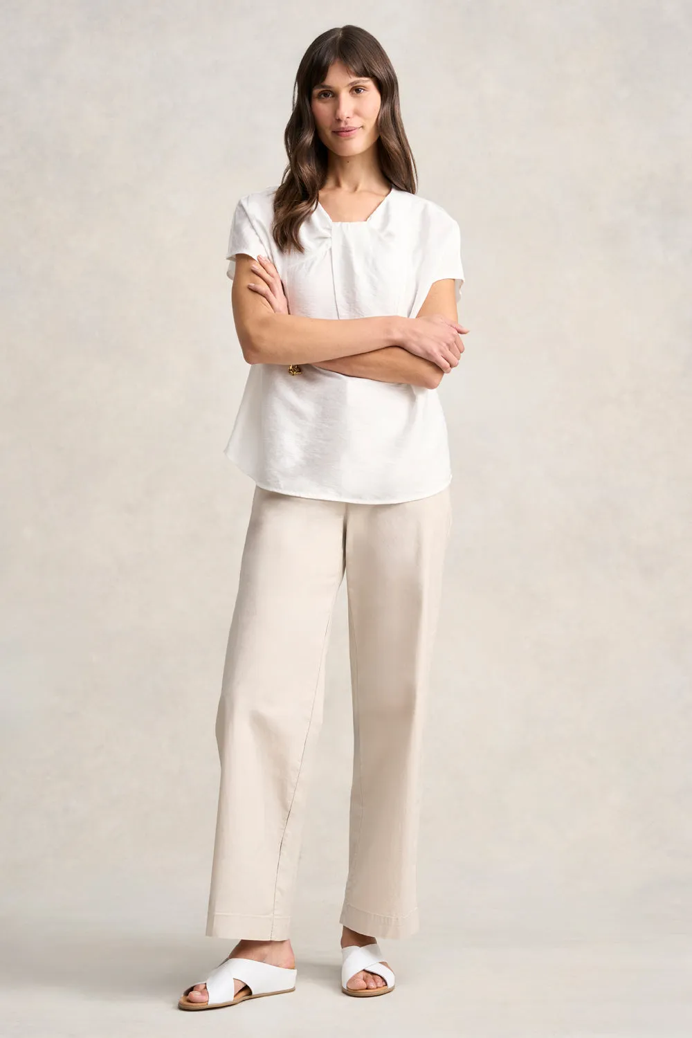 Texture Twist Blouse - Chalk