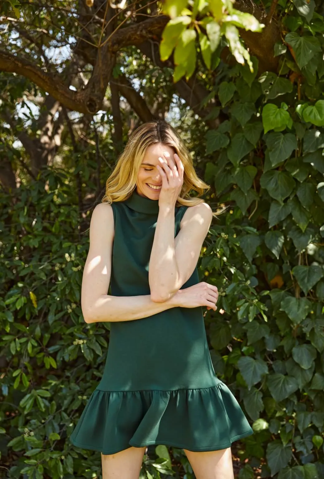 The Birdie Dress - Deep Green