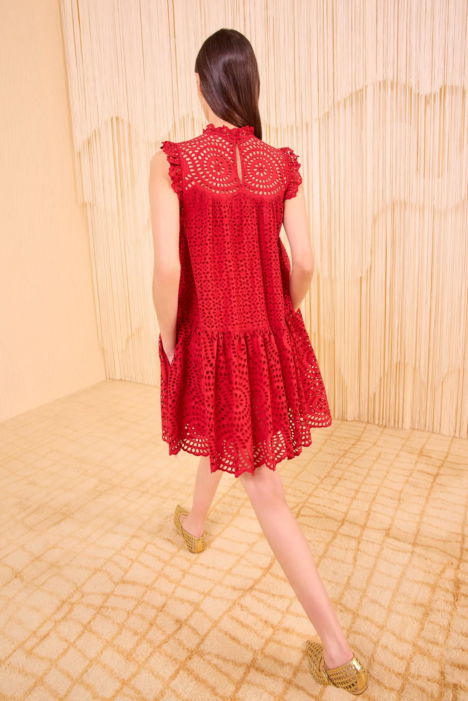 Thea Sleeveless Mini Dress - Henna